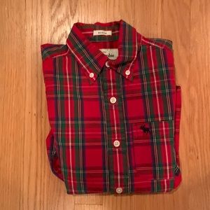 Abercrombie Christmas Button Down Shirt